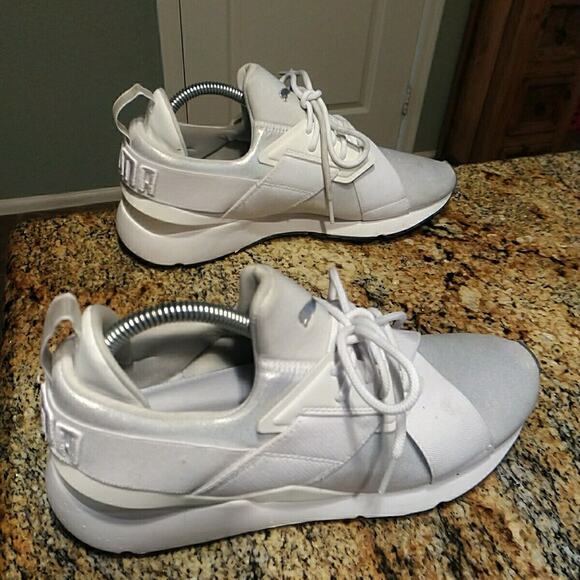 PUMA 36677701 Women's White Muse Ice Sneaker Size 9.5 US Running Walking - Picture 2 of 12